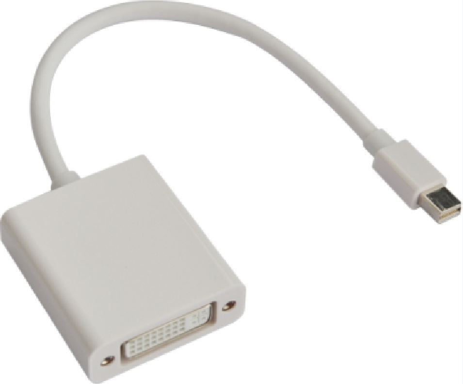 Astrotek Mini DisplayPort DP to DVI Cable 20cm - 20 pins Male to 24+5 pins Female Nickle RoHS Astrotek Mini DisplayPort DP to DVI Cable 20cm - 20 pins Male to 24+5 pins Female Nickle RoHS